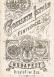 Atelier Foto: István Goszleth
Litografie: Eisenschiml & Wachtl Wien
Perioadă: 1884 - 1889 
Oraș: Budapest/ Budapesta